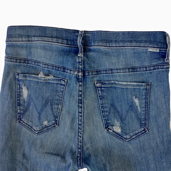 MOTHER The Stunner Ankle Fray Graffiti Girl. Sz 28 - Picture 6 of 11